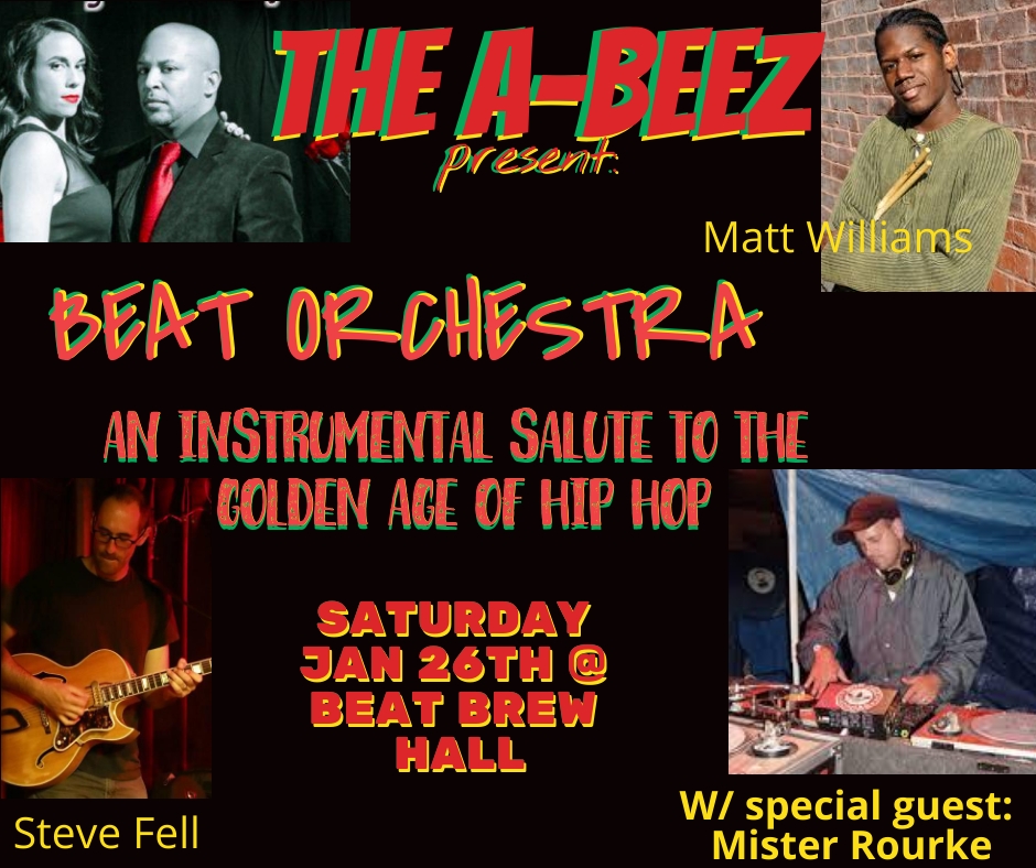 The A-Beez present: Beat Orchestra
An instrumental salute to the golden age of hip hop